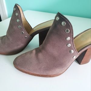 Michael Kors Louise Taupe Studded Mule heels